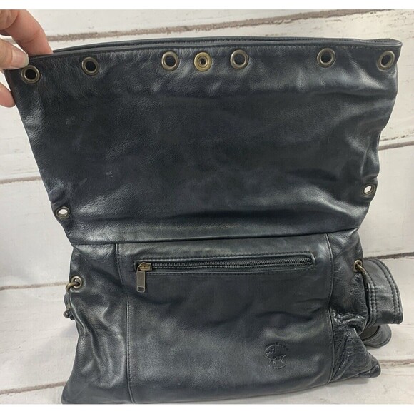 Atelier V Cuir Cross Body Purse Daisy Embossed Leather Burgundy Brown Western - Picture 10 of 15